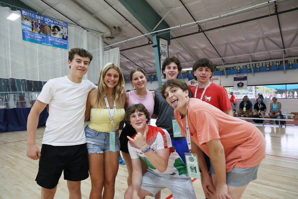 Boys and Girls smiling in a group
